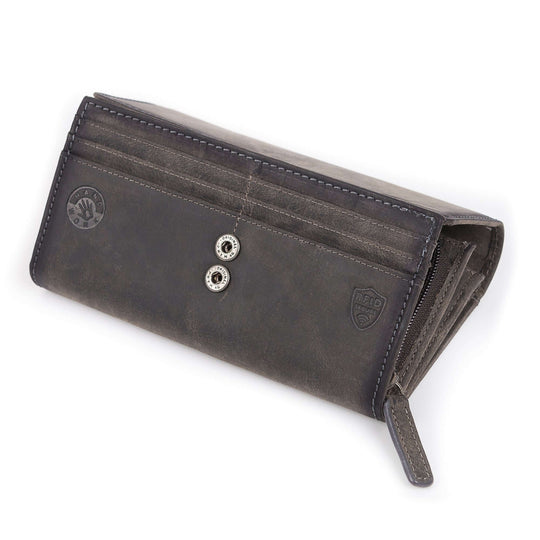Bild: Geldbörse Damen Rustikal Anthrazit Innenseite