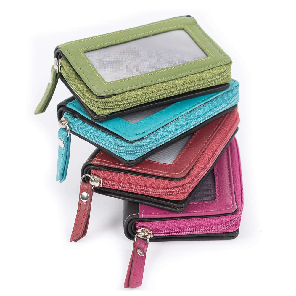 Bild: Kleine Geldbörsen mit Außenreisverschluss für Münzgeld