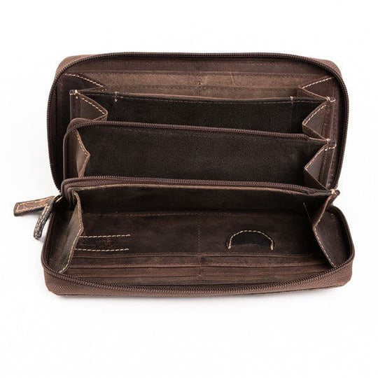 Bild: Damen Geldbörse Flora in Braun ohne Inhalt