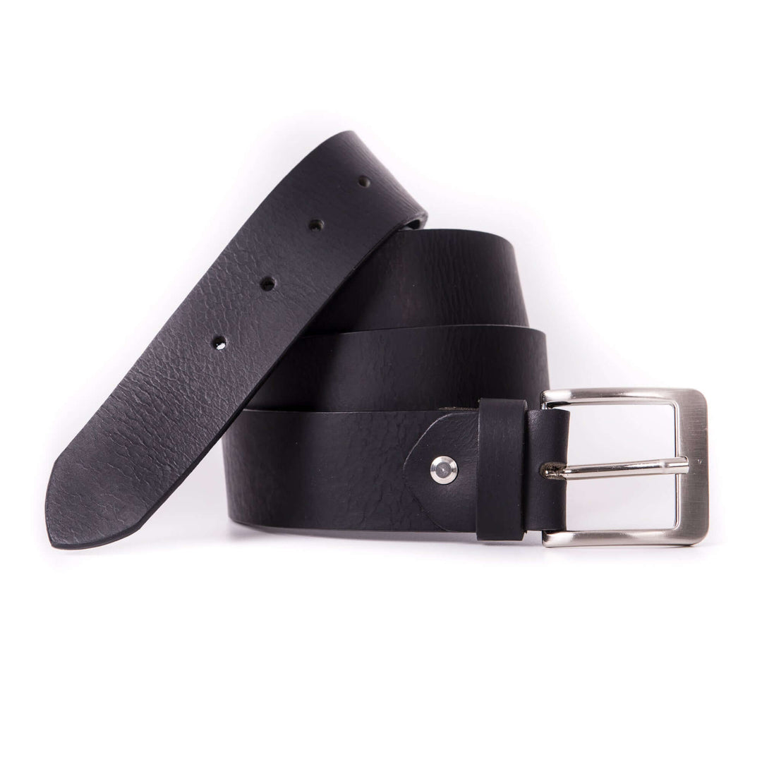 Bild: Ledergürtel aus Wasserbüffelleder in Schwarz