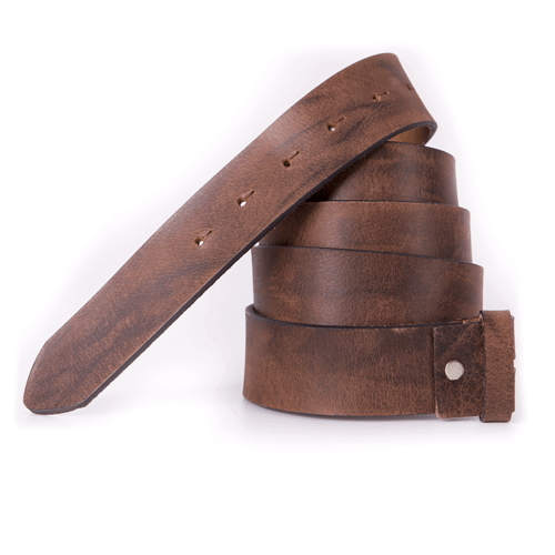 Bild: Ledergürtel ohne Schnalle in Braun