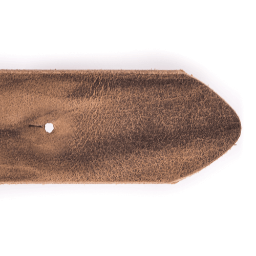 Bild: Ledergürtel ohne Schnalle in Hellbraun aus Rindsleder