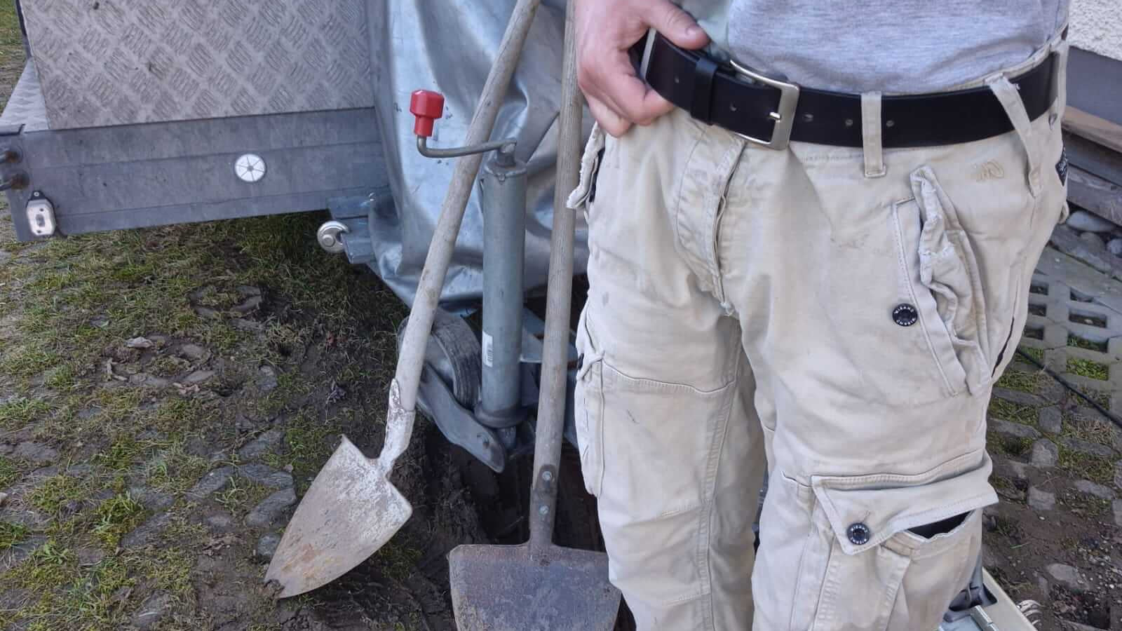 Bild: Gürtel auf einer Baustelle