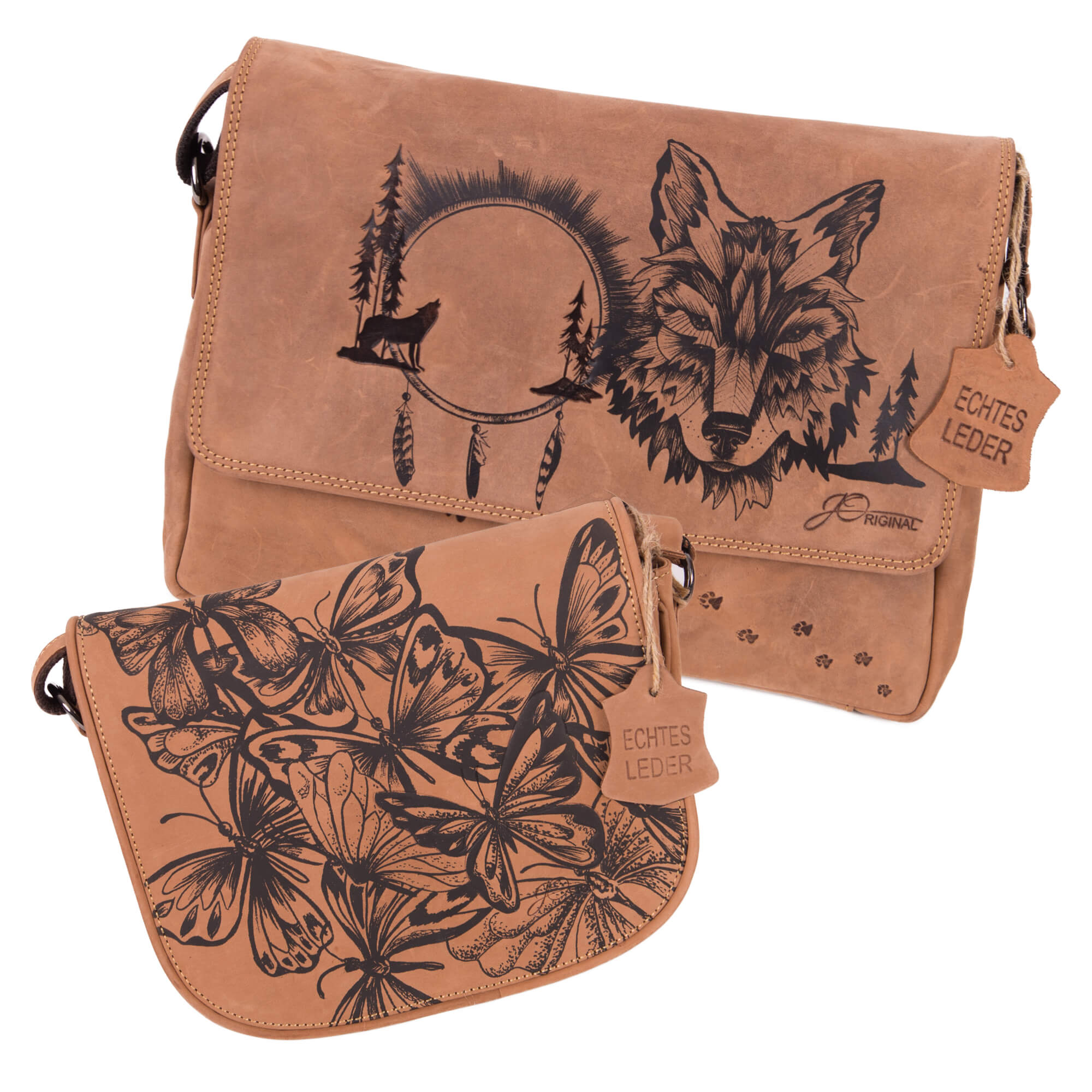 Taschen aus echtem Leder