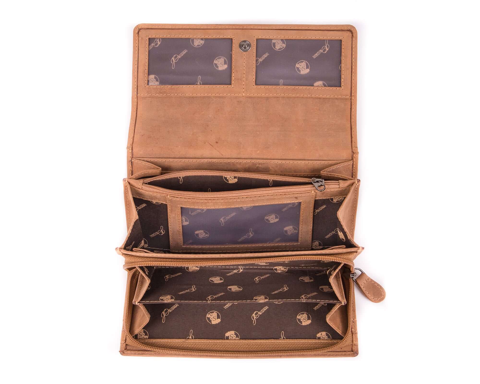 Echte Leder-Geldbörse Mini Mit 3D Wolf-Motiv & RFID-Schutz – Praktisch & Sicher