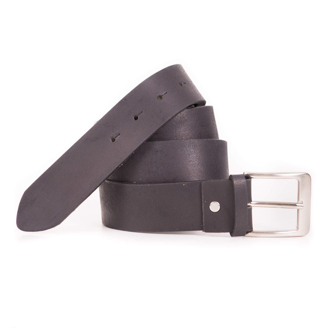 Bild: Ledergürtel 4 cm Rindsleder Schwarz – Made in Germany