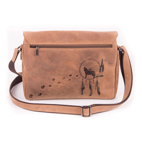 Bild: Tasche mit Wolfs-Motiv