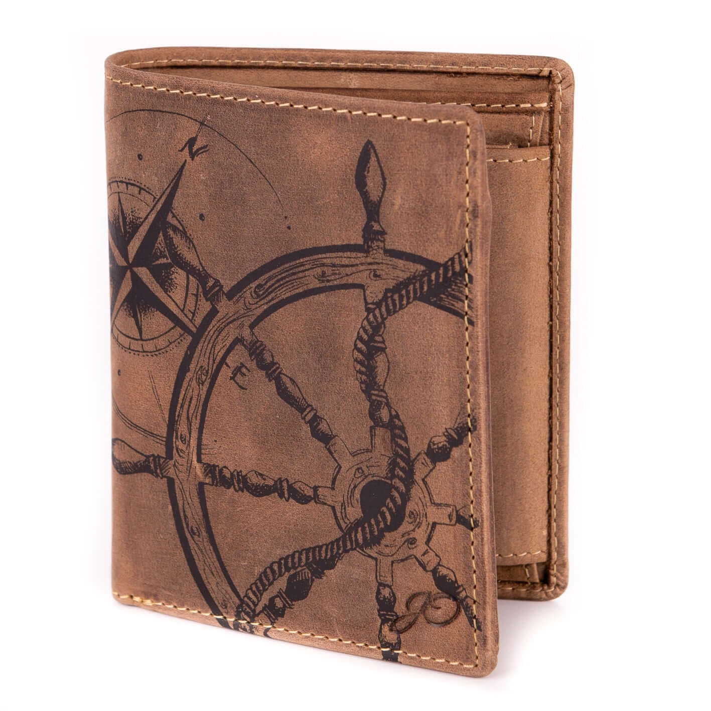 Bild: Geldbörse Maritim Hoch aus echtem Leder