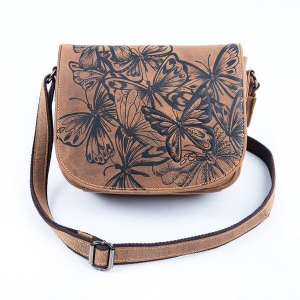 Bild: Schmetterling Tasche aus echtem Leder